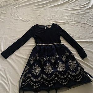 Navy blue dress for girls only wore 1-2 times.